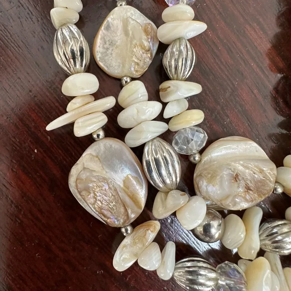 Sea Shell and Pearl Necklace